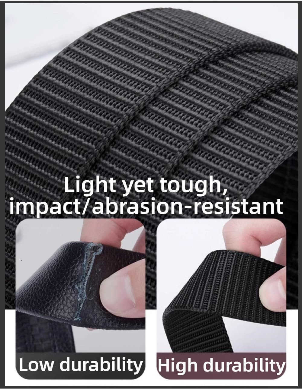 Mens Tactical Nylon Belt AdjustabLE NoMetal Quick ReLEase Airport Friendly Work Outdoor Use W251009