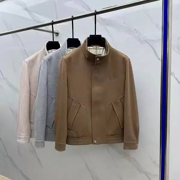 LP Mohair 25Aw Stand-Up Collar Simple Casual Jacket