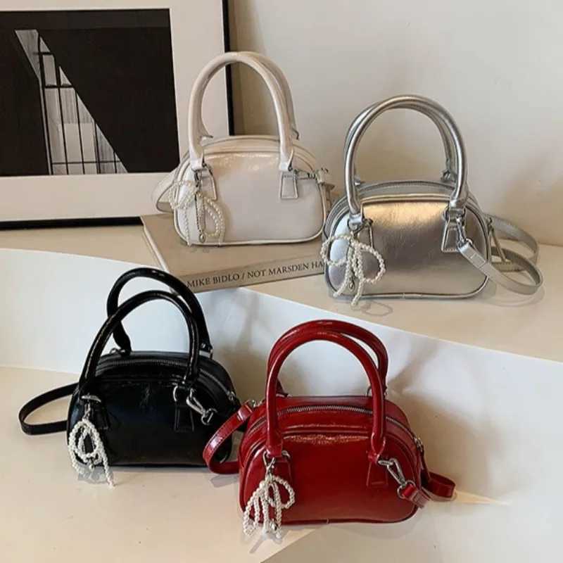 Red Wens Handbag 2025 New Summer Crossbody Bag Soft PU Leather Casual Single Oder Bag with Zipper Closure D251009