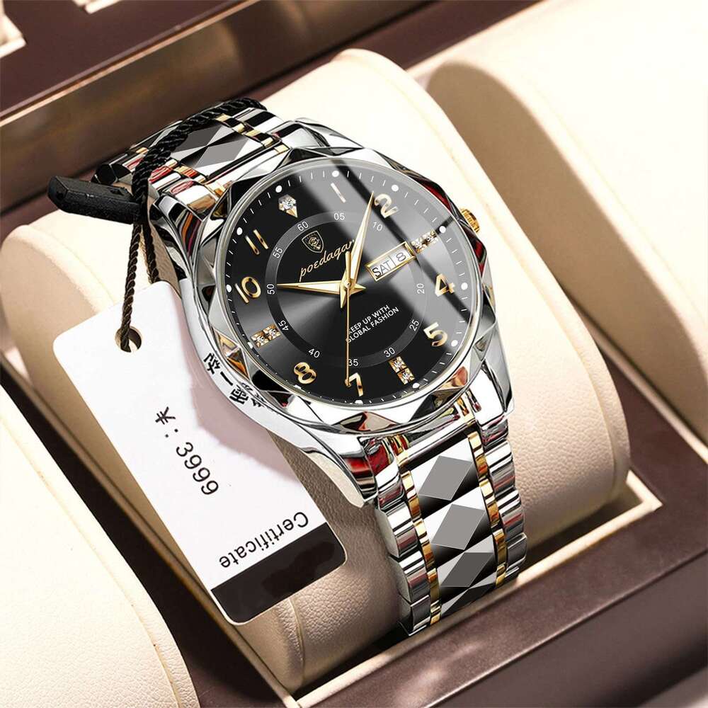 Swiss Brand Waterproof Luminous Men's New Quartz Watch