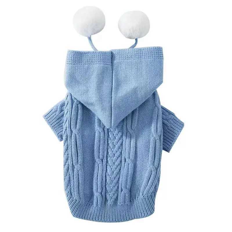 Warm Cat Clothes Winter Pet Clothing for Cats Fashion Outfits Coats Soft Sweater Hoodie Spring Pet Supplies C251009