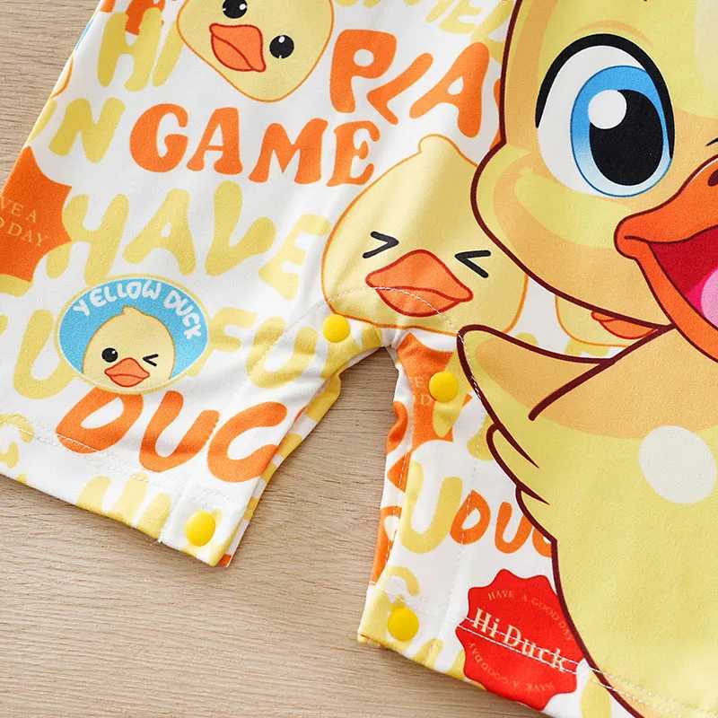 Yellow Duck Lovely Baby Boy Girl Onesie 018 Months Newborn Knitted Cartoon Soft Casual Soft Trendy Comfortable Jumpsuit Toddler C251009