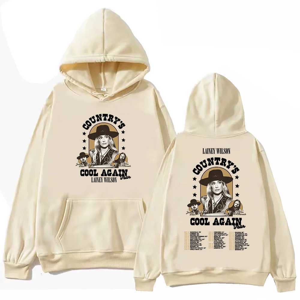 Lainey Wilson Countrys Cool Again Tour 2024 Hoodie Unisex Harajuku Pullover Tops Long Sleeve Hoodies Muisc Tour Fans GiftXJ251009