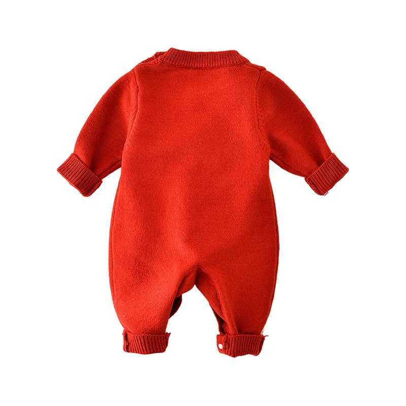 Christmas Newborn Romper Knitted Bunny Fall Winter Baby Jumpsuits for Girls Boys Clothes Newborn Onesie New Year Infant Outfit C251009