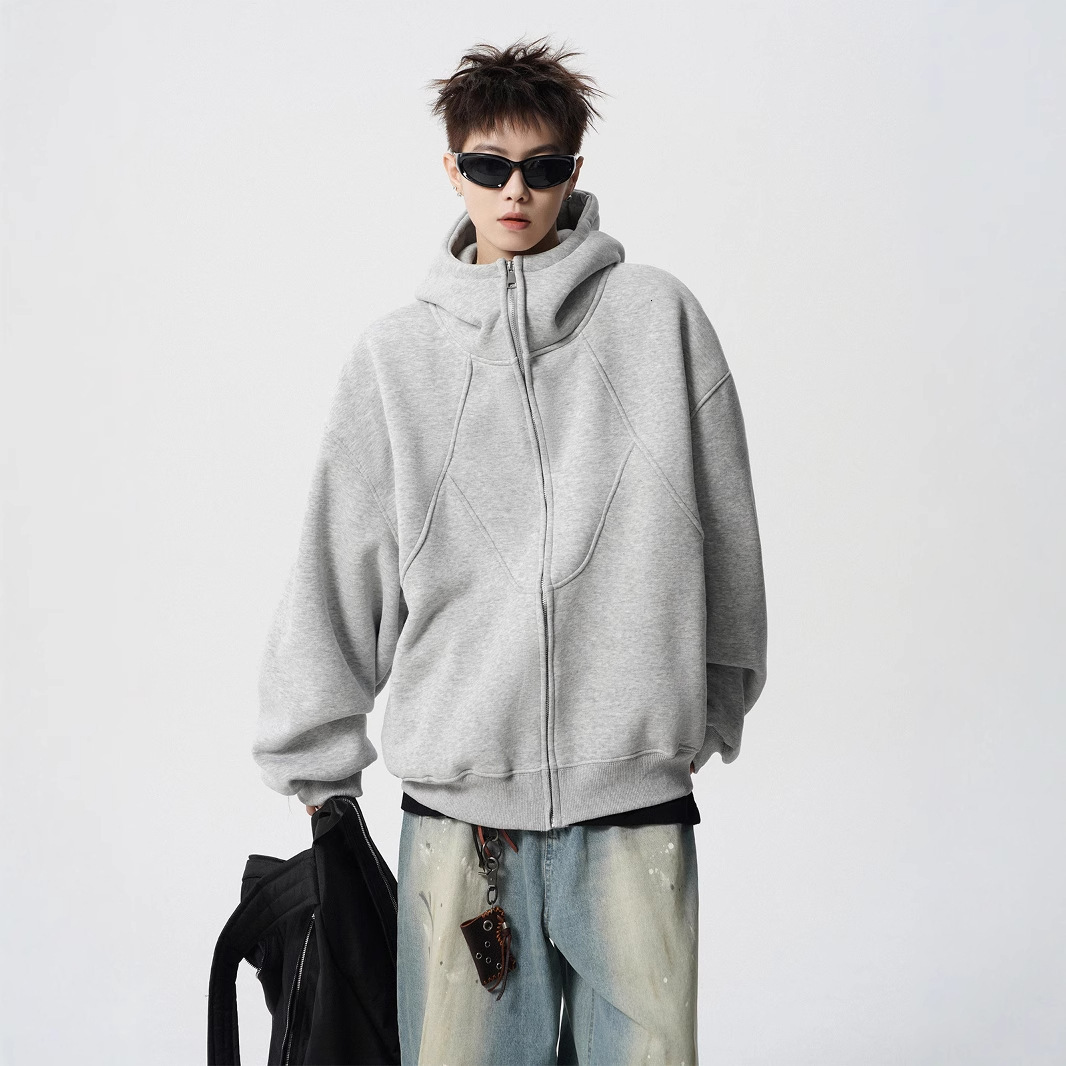 American Designer Hoodie Designer Shirt Heavyweight Deconstructed Hoodie For Men Winter Trendy Design Patchwork Sweatshirt High Street Cool Couple Hoodie