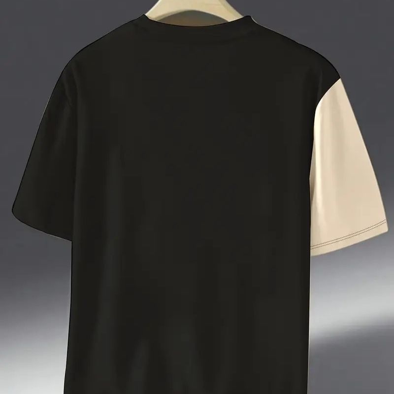 Men's Streetwear Brooklyn Color Block Oversized T-Shirt - New York-Inspired Casual Tee-31