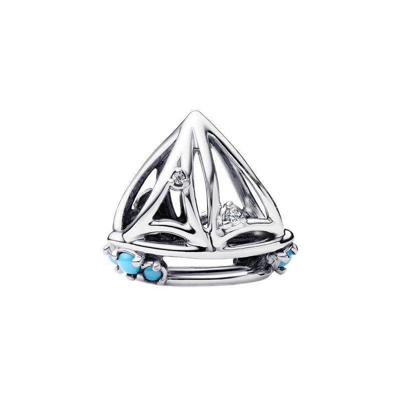 S925 Sterling Silver New Fish Dolphin Whale Starfish Ocean Pendant Beads Blue Winding Bracelet Accessories