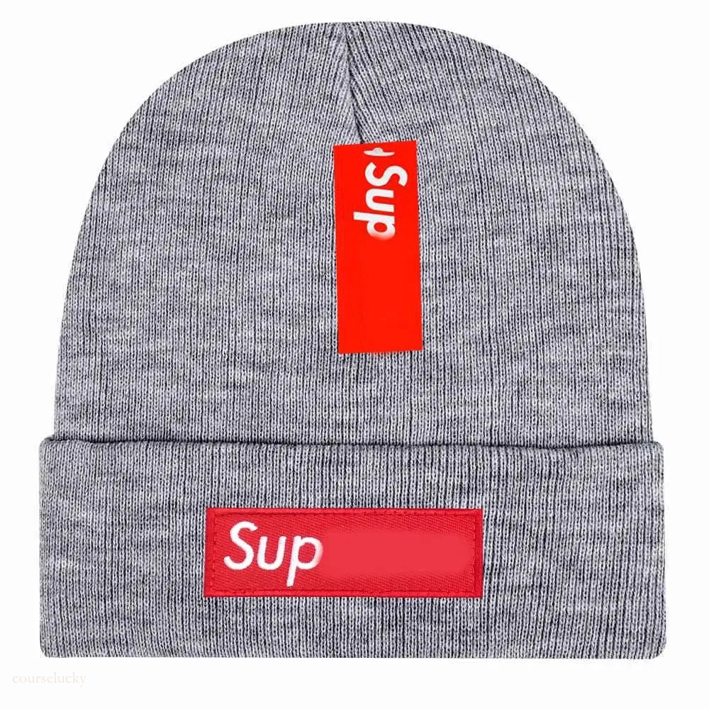 Supremely Beanie Skull Hat Classic 18Fw Big Wool Beanie For Men And Women Black/White/Purple/Orange Designer Skull Caps 8A8