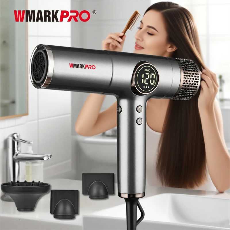 WMARK Hair Dryer Professional Blow Drier Negative Ion Air Blower Barber BLDC Motor Hair Dryer Machine Home Appliance NG9117 C251009