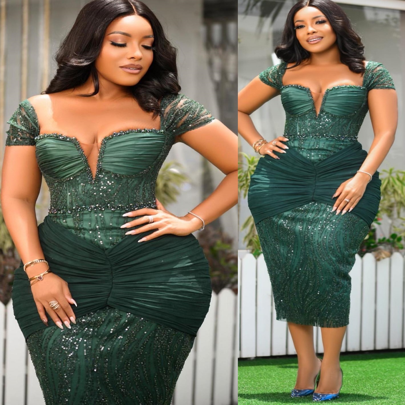 Sheath Dark Green Prom Dresses 2025 Beaded Portrait Sequined Lace Evening Formal Party Second Birthday Engagement Gowns Plus Size Dress For Special Oc