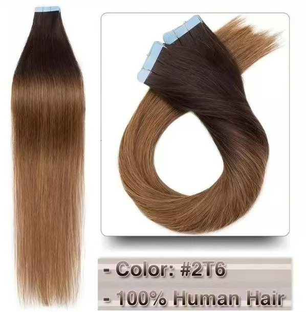 NNHAIR Invisible Tape In 100% Human Hair Remy Real Hair Extensions Thick High Quality For Woman 20PCS 14Inches-24Inches 30G-60G