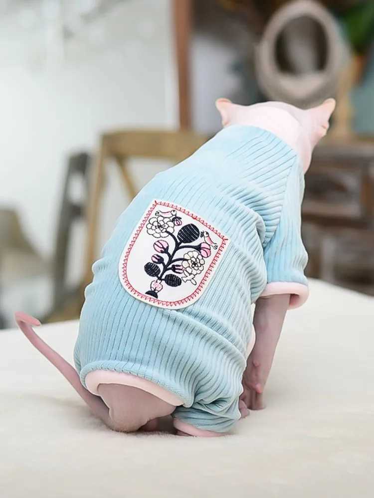 Cat Clothes Winter Warm Soft Cats Cotton Hoodies Jumper Sphynx Cat Costumes Pullover Sphinx Kitten Clothes Cat Supplies For Cats C251009