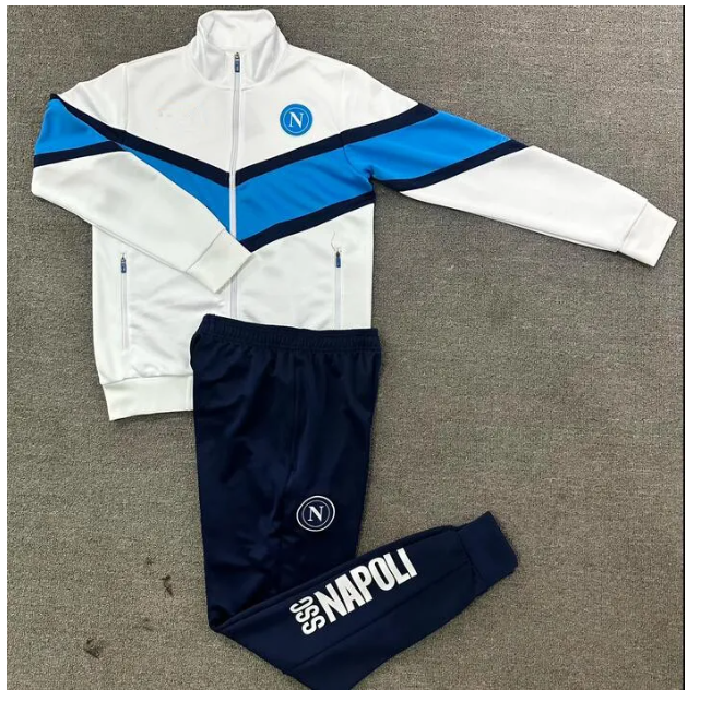 25 26 Napoli tracksuit soccer jersey football jacket kits 2025 2026 SSC Naples AE7 D10S training suit wear Formation tuta Chandal Jogging