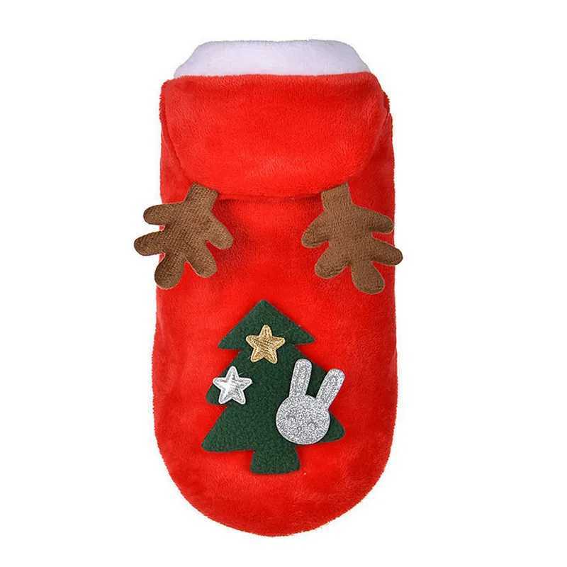 1pc Cat Christmas Clothes Winter Warm Pet Clothes for Small Medium Dogs Elk Santa Claus Dog Cats Coat Christmas Dogs Costume C251009