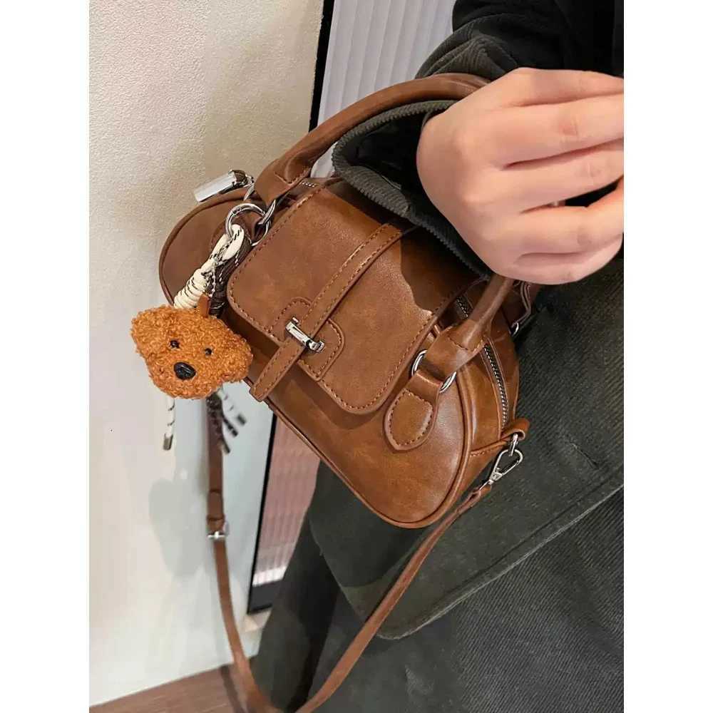 Wens Buckle Zipper Handbags Autumn Winter New Trend Glossy HighGrade Corssbody Bags Delie Popar Versatile Shoder Bag D251009