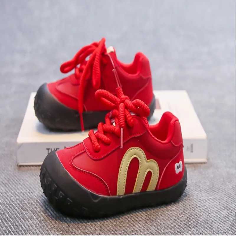 Childrens Training Shoes Mango Head Round Head Girls Running Shoes Autumn Versatile New Boys Sports Leisure Shoes Size 2234 J251027