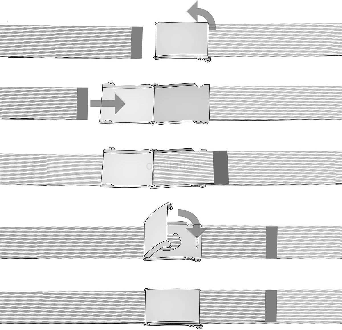 Falari Canvas Web Belt Fully AdjustabLE Cut to Fit Belt Flip Top W251009