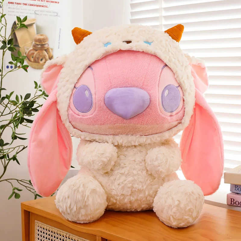 Disney 30cm Lilo Stitch Koala Stitch Sheep Angel Cartoon Plush Stuffed Toy Soft Throw Pillow Doll Room Decoration Holiday Gift H251009