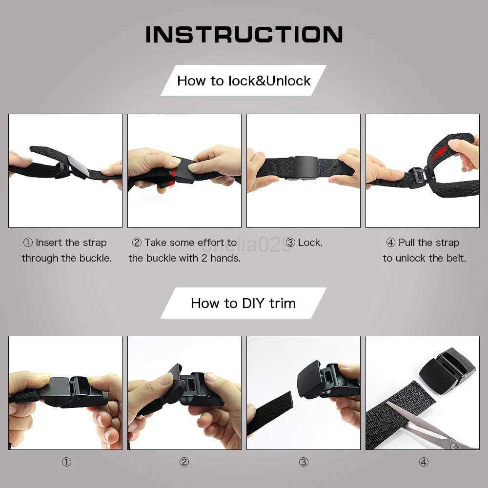 Tactical Nylon Belts for Men Work Belt AdjustabLE Slide Plastic Web Canvas Belt for Outdoor Airport friendly W251009