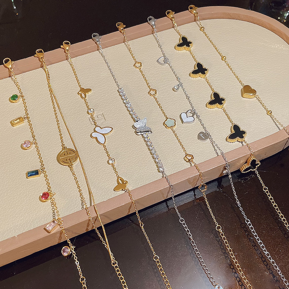 designer bracelet korean style design light exquisite versatile butterfly bracelet for women niche highend nonfading titanium steel jewelry