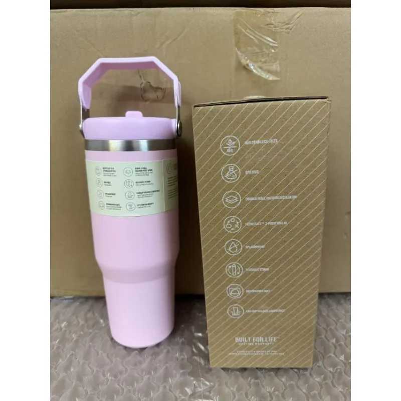 30 oz Vacuum Thermos Cup with Treatment Double Layer Thermos Cup Stainless Steel Sports Water Bottle Hot and Cold Drinks C251008