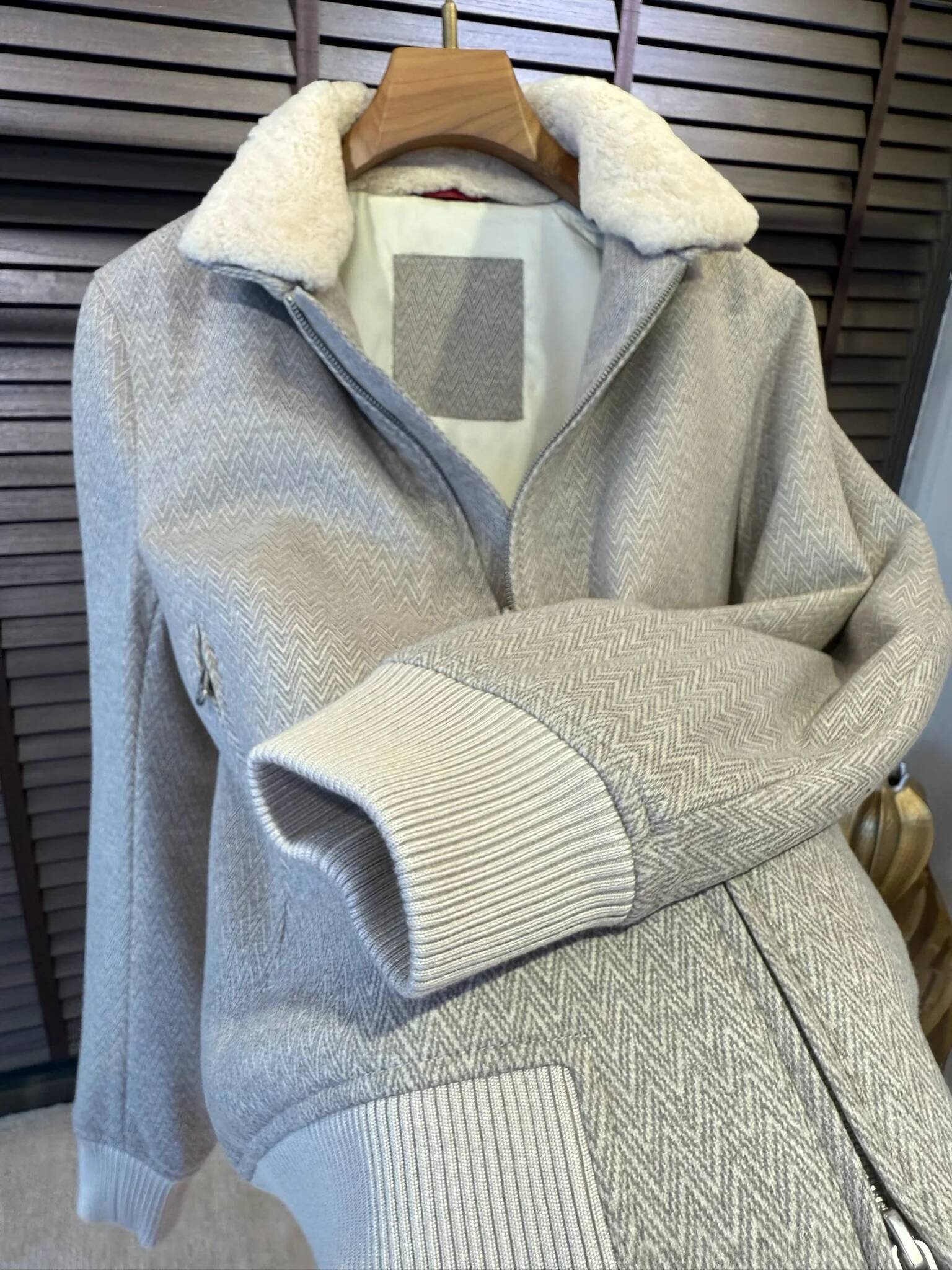 BC Italian Old Money Style 25Aw Wool Blend Stand-Up Collar Casual Jacket 20251009