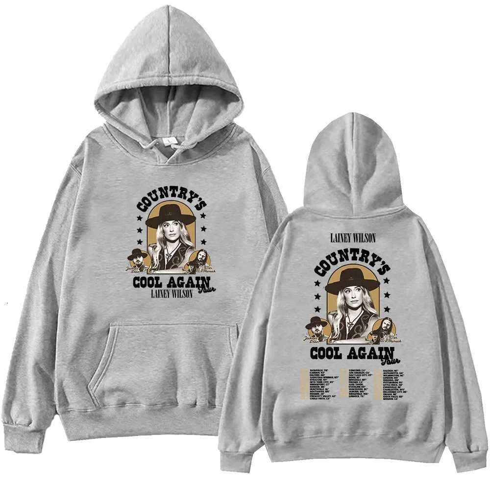 Lainey Wilson Countrys Cool Again Tour 2024 Hoodie Unisex Harajuku Pullover Tops Long Sleeve Hoodies Muisc Tour Fans GiftXJ251009