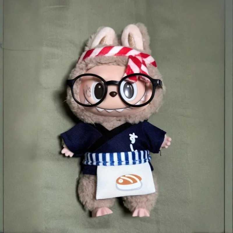 Japanese Sushi chef clothes For Ropa Labubu 30 Big Into Energy Series Doll Outfit Clothing Accessories L251008