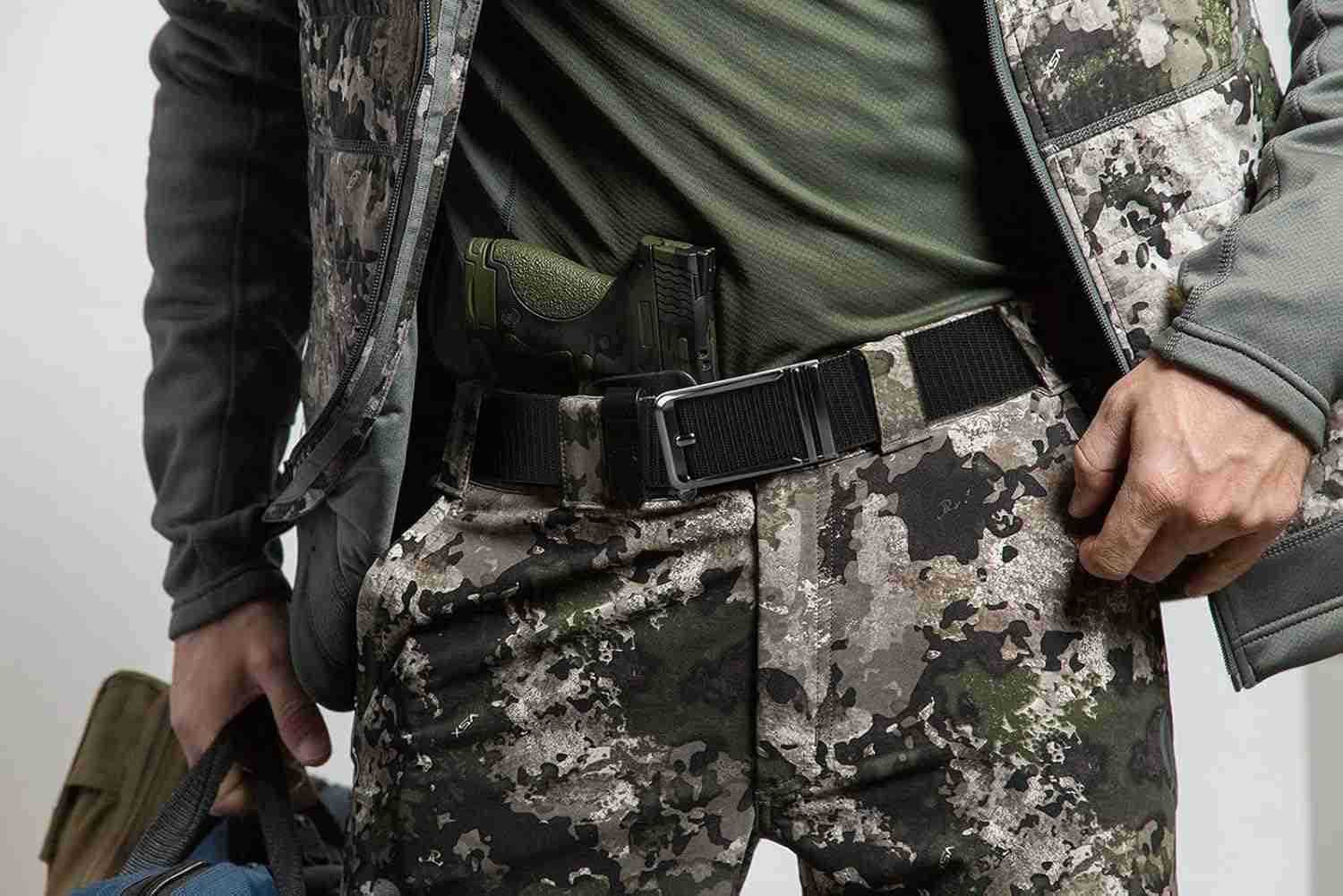 Tactical Belt for Men Nylon Web Work Belt for Outdoor Hunting Hiking W251009