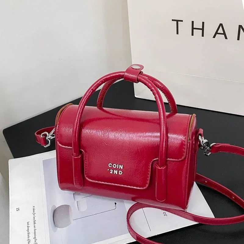 Pu Leather Shoder Bag for Wen Handbag Fi Crossbody Bags Vintage Underarm Bag Square Sahel Black D251009