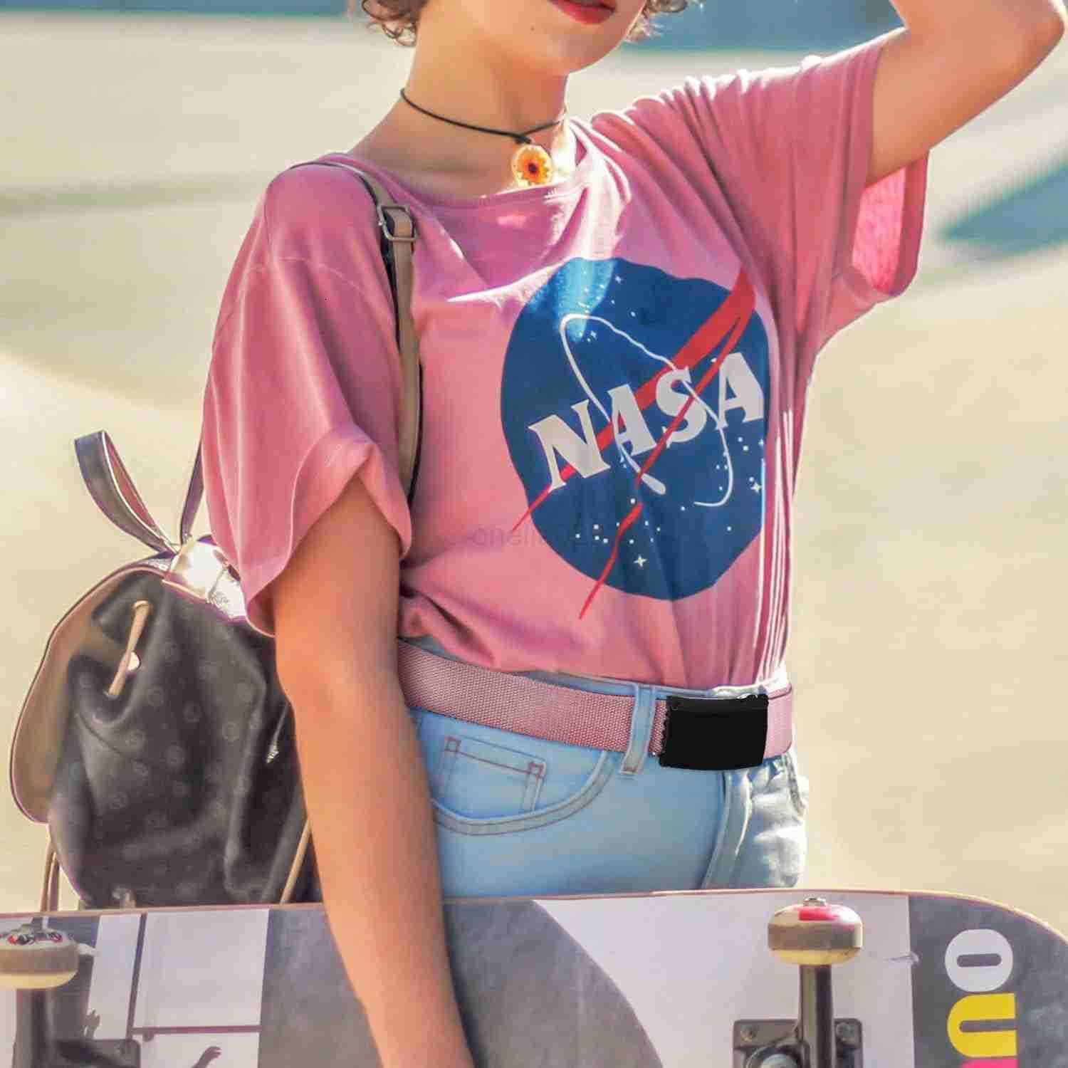 Falari Canvas Web Belt Fully AdjustabLE Cut to Fit Belt Flip Top W251009