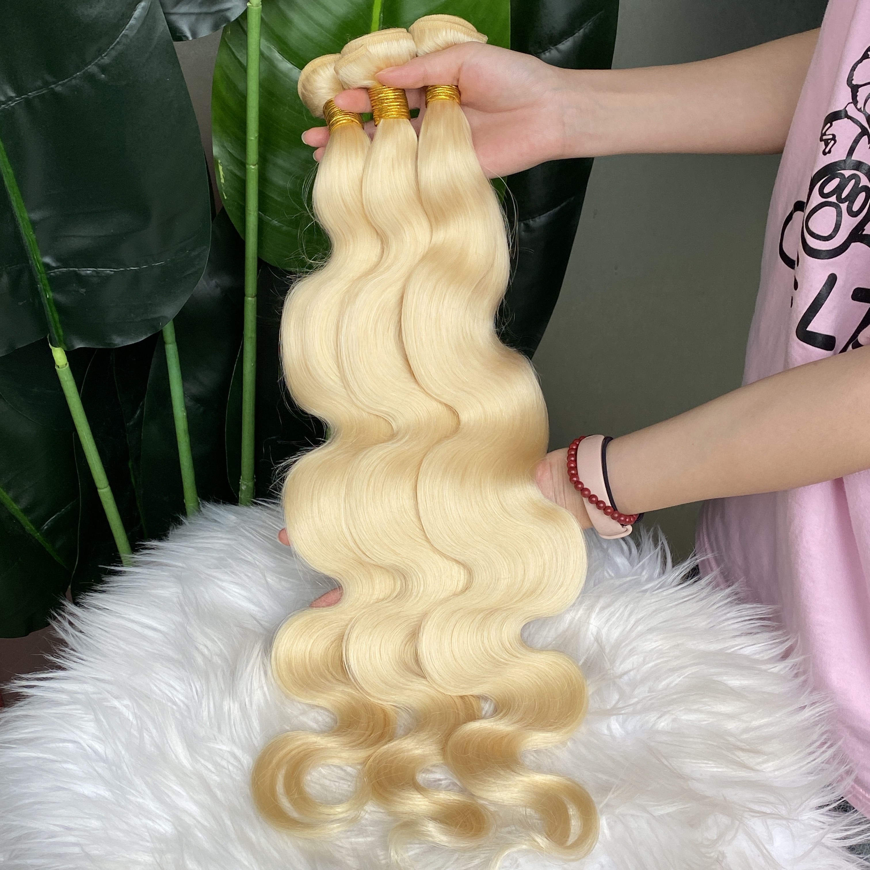 Top Quality 12A Peruvian Malaysian Indian Hair 613 Blonde Body Wave Wavy Hair Extensions 3 Bundles 100% Raw Virgin Remy Human Hair