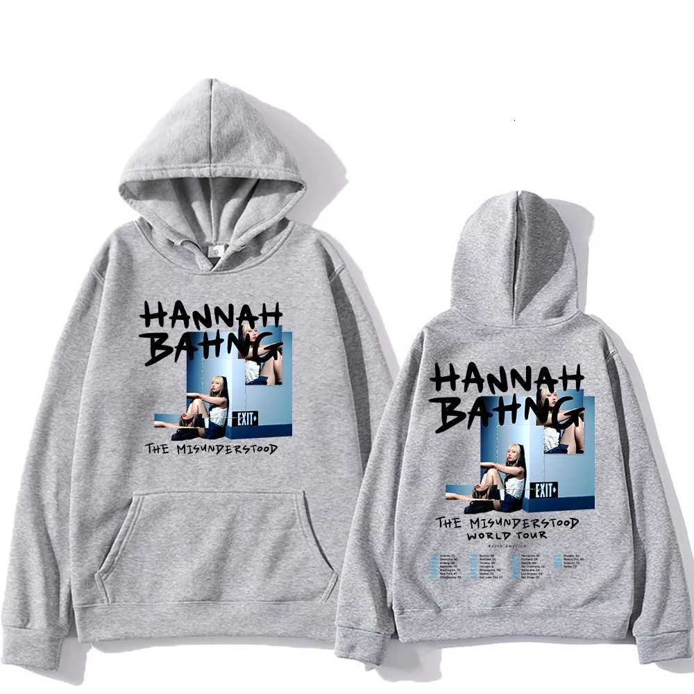 Hannah Bahng Hoodie Hannah Bahng The Misunderstood Tour 2025 Sweatshirts Fashion Y2K Clothing Unisex High Street Pullover HoodyXJ251009