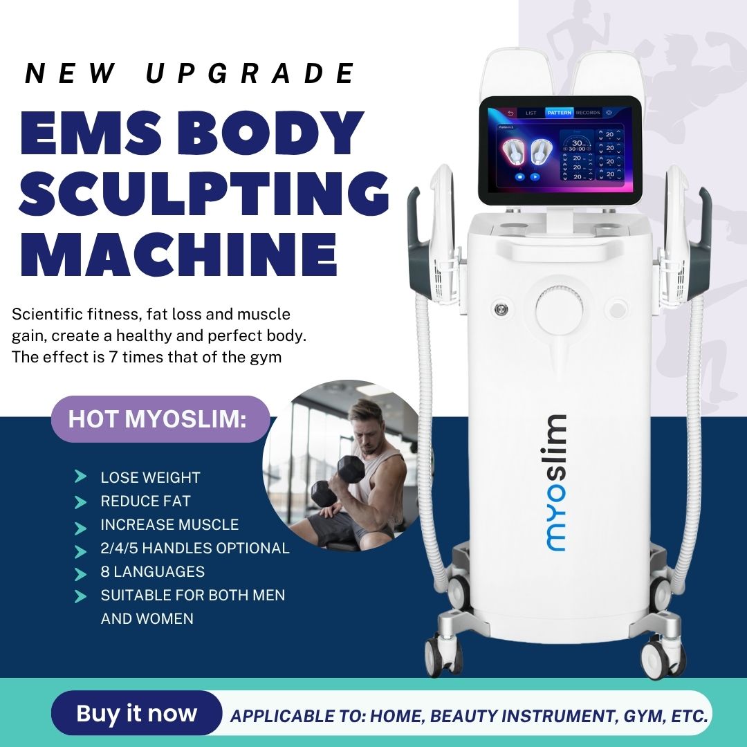 Body Sculpting EMS Slimming Machine HI-emt Fat Burning 15Tesla 6500W MYOSlim Professional Beauty Equipment For Spa and Gym Weight Loss Treatment