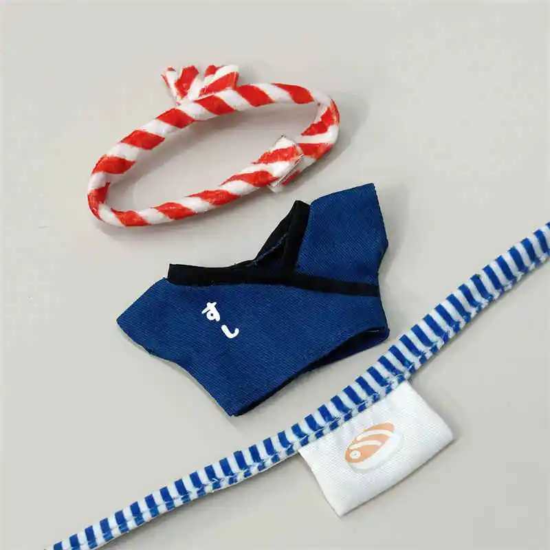 Japanese Sushi chef clothes For Ropa Labubu 30 Big Into Energy Series Doll Outfit Clothing Accessories L251008