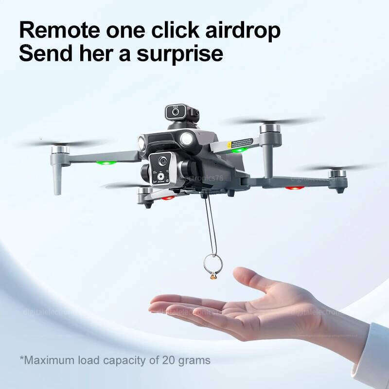 Camera Drone K19 Max GPS 360° Laser Obstacle Avoidance Panoramic Shooting 5G RC Airdrop Device Drone Optical Flow Positioning Gift Toy Drone With 4K C