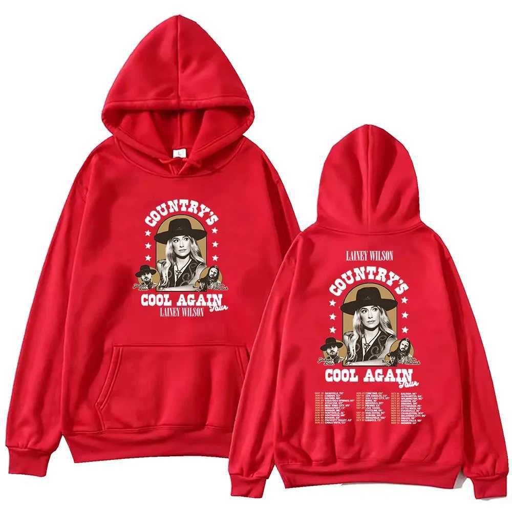 Lainey Wilson Countrys Cool Again Tour 2024 Hoodie Unisex Harajuku Pullover Tops Long Sleeve Hoodies Muisc Tour Fans GiftXJ251009