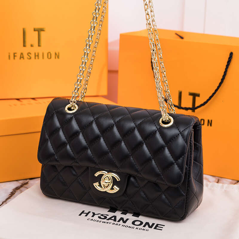 Luxurious Diamond Embellished Genuine Cowhide Wallet by Leading Brand: A Modern Update of Iconic 'CF' Patterned Clutch