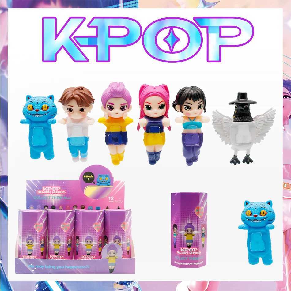 k pop demon hunters Anime Figure Mini Toys 2025 Kpop Cute PVC Mystery Box Collectible Doll Model Desk Decoration Gifts L251009