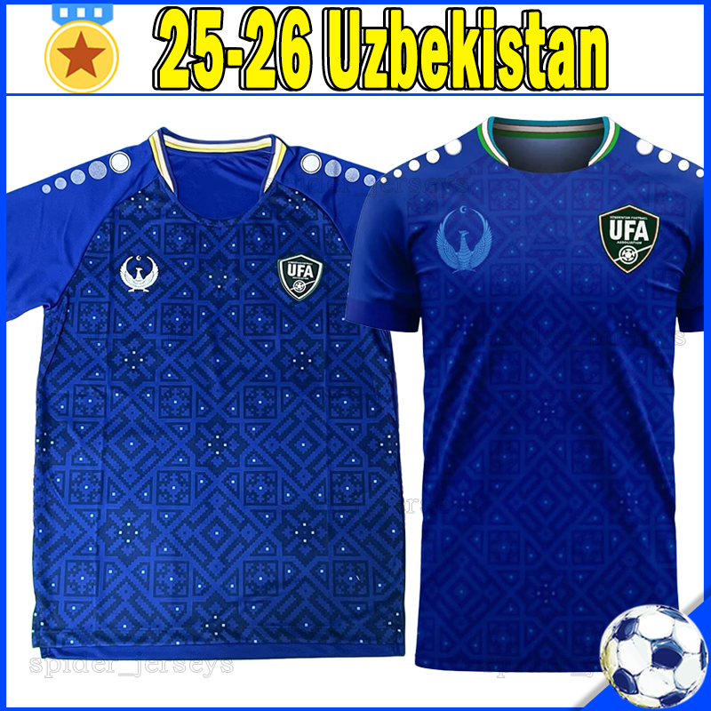 25 26 Uzbekistan National Football Team Soccer Jerseys 2025 2026 Republic of Uzbekistan Football Shirts SHOMURODOV URUNOV ERKINOV SERGEEV URUNOV Men Uniforms