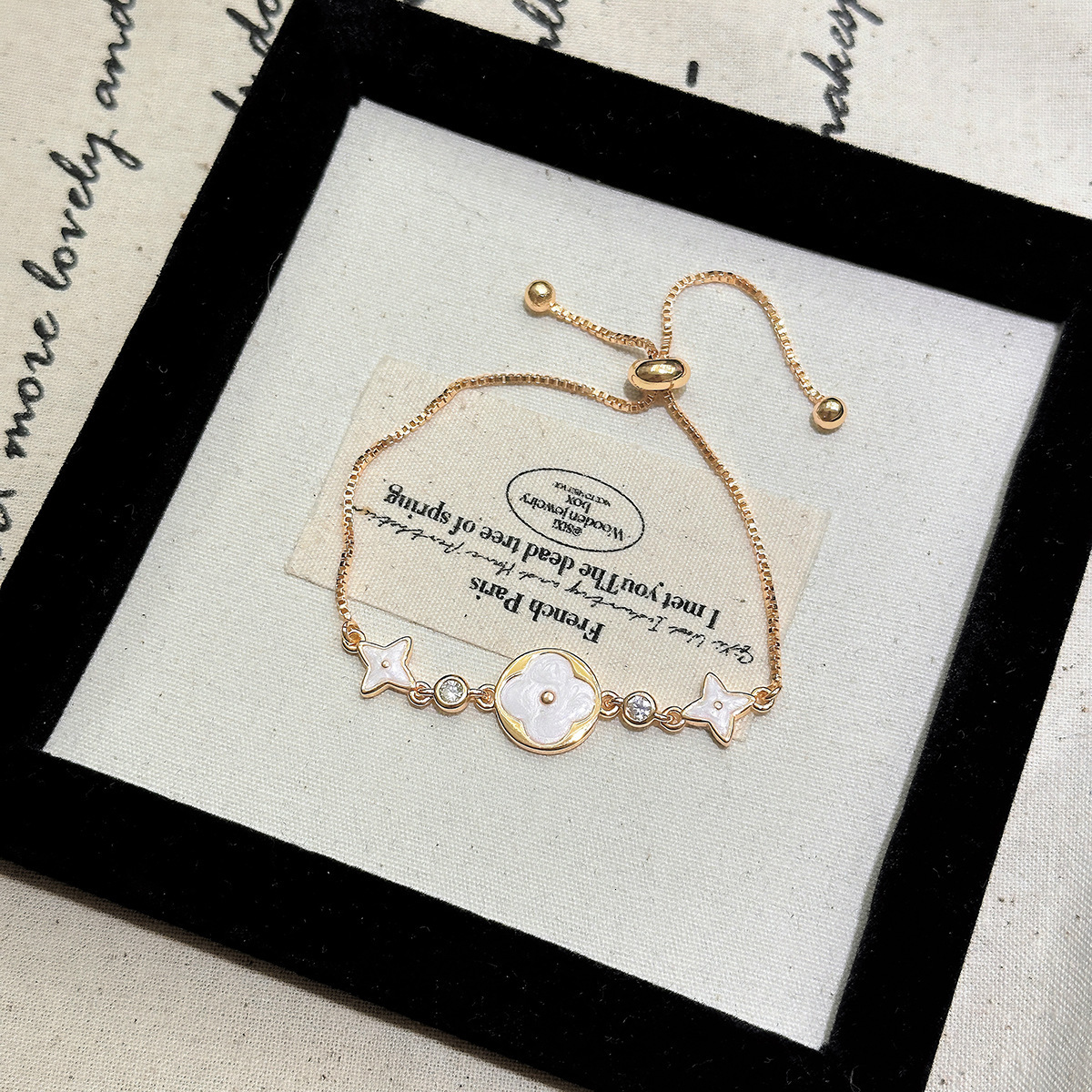 designer bracelet seiko fourleaf clover flower bracelet simple versatile hand jewelry niche highend light accessories