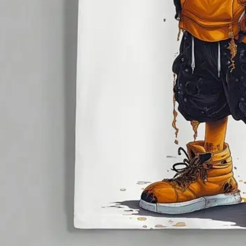 Men's Streetwear Cool Duck Graphic Oversized T-Shirt - Casual Urban Fashion Tee-36