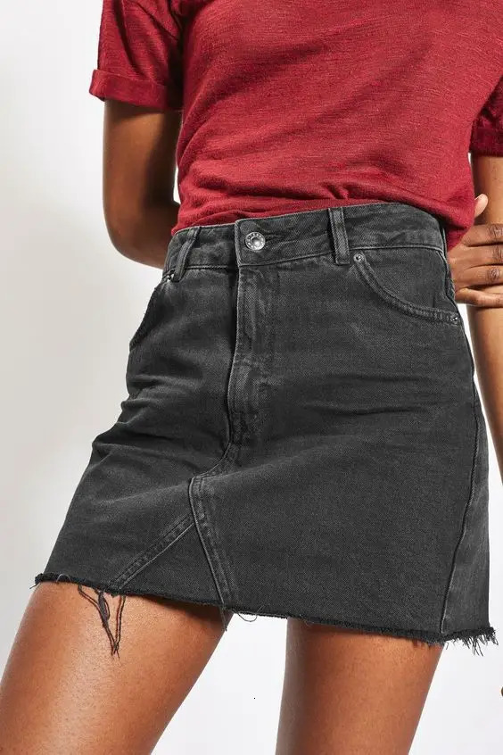 2025 Womens Summer Denim Skirt Fashion Sexy Mini Star Same Style Short Jeans S2XL Drop 250922