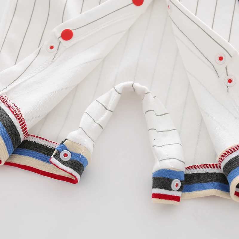 Baby OnePiece Clothes Pure Cotton 100Day Baby Summer Clothes Mens ShortSleeved Outings Handsome and Trendy Thin Baseball Uniforms C251009