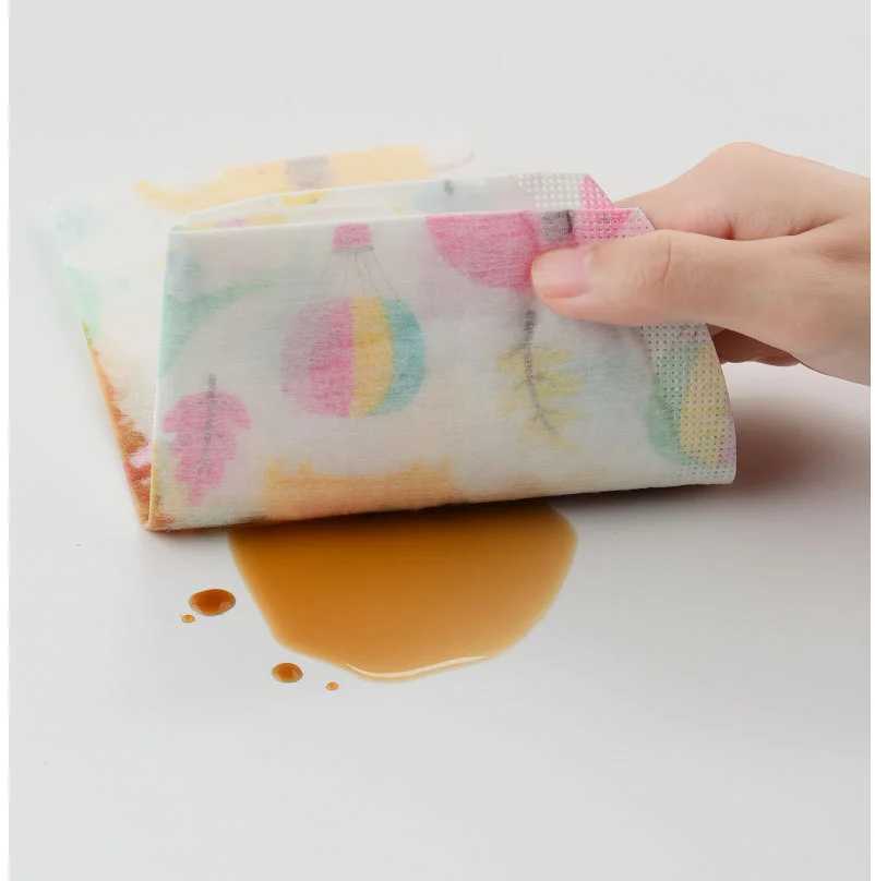 Cartoon printed disposable meal pocket for children soft bib saliva towel Wash free nonwoven bib antidirty moisture 10 setsJ251009