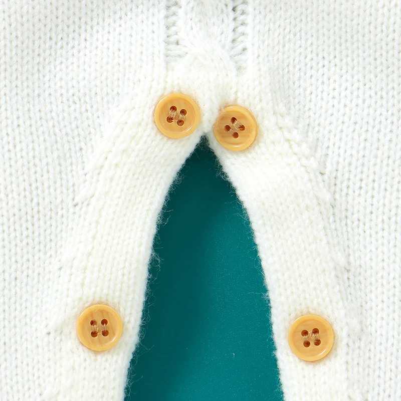 Christmas Newborn Baby Romper Knit Infant Girl Boy Jumpsuit Long Sleeve Child Xmas Clothes Fashion Cute Elk 018M Overalls 2pcs C251009