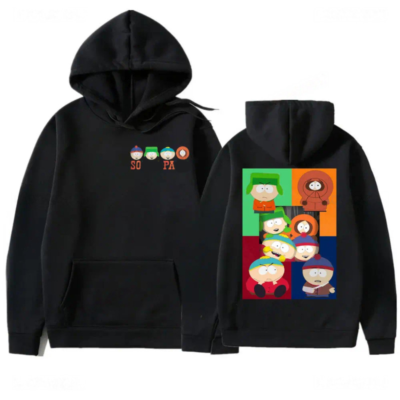 Men's Hoodies Anime Print Hoodie Autumn And Winter Hooded Sweatshirt Fashion Warm Pullover In & Sweatshirts