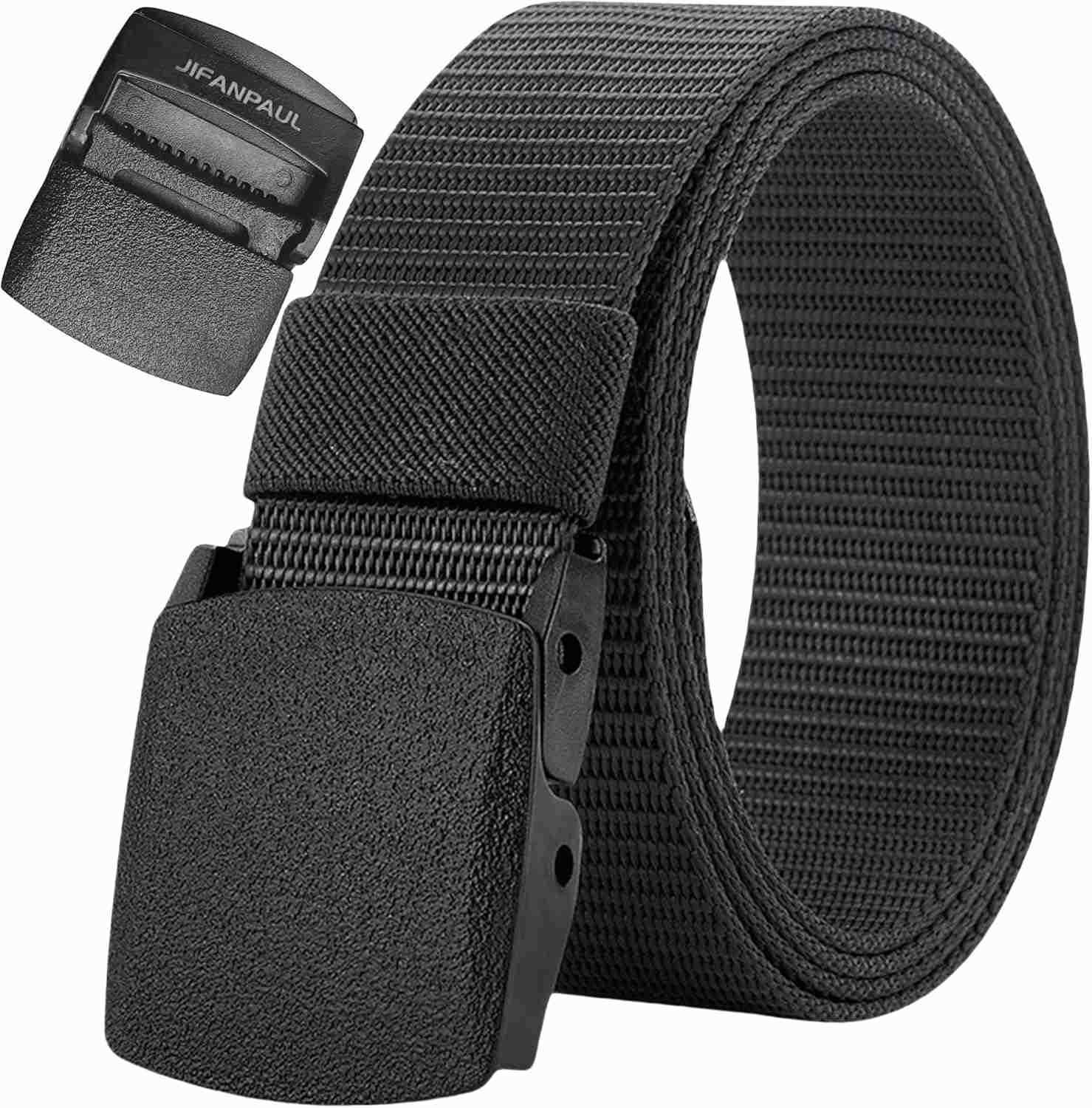Mens Tactical Nylon Belt AdjustabLE NoMetal Quick ReLEase Airport Friendly Work Outdoor Use W251009