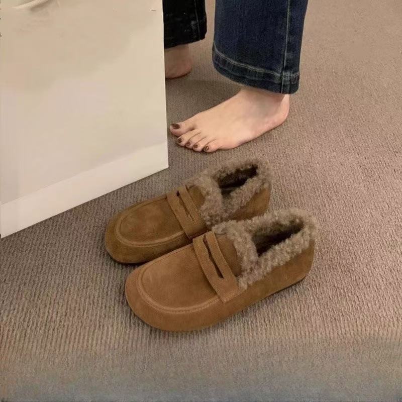 Winter Outdoor Cotton Casual Fashionable Warm Boots Comfortable and Non-slip Womens Home Slippers XW6.5