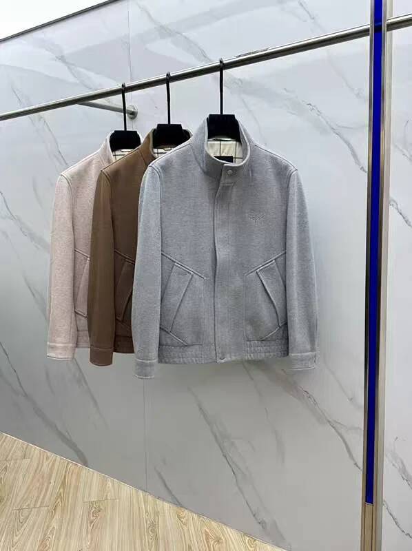 LP Mohair 25Aw Stand-Up Collar Simple Casual Jacket